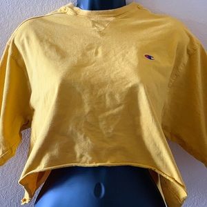 raw hem Champion t shirt